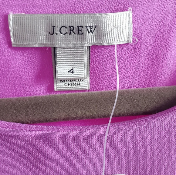 NWT J.Crew Sleeveless Lavender Lilac Purple Dress - women's Size 4 - Picture 7 of 9